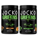 Jocko Fuel Greens Powder Bundle - Greens & Superfood Powder for Healthy Green Juice - Keto Friendly with Spirulina, Chlorella, enzimi digestivi, & Probiotics - 60 Serve