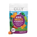 OLLY Kids Multivitamin & Probiotic Gummy, Supporto Digestivo, Vitamine A, D, C, E, B, Zinco, Chewable Supplement, Berry Flavor, 60 giorni di fornitura - 120 Conte