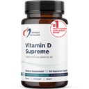 Progetti per la salute Vitamina D Supreme - Vitamina D 5000 IU con 2000mcg Vitamin K come MK4 per la salute del corpo, la salute del cuore, Mood & Immune Support - Vitamina D3 Migliorata con GG Supplemento (60 capsule)