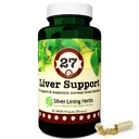 Silver Lining Herbs 27 Herbal Liver Support Canine - Supporta il cane con la funzione normale e la salute del fegato - Integratore naturale di erbe per aiutare a proteggere il fegato da stress e tossine - 90 capsule