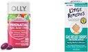 OLLY Prenatal Multivitamin Softgels per Gravidanza sana + Piccolo Rimedi Gocce di Rilievo di Gas per Dolore di pancia infantile, 60 Conte