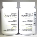 Omega-3 'Easy to Swallow' Ultra-pure Fish Oil Supplemento al limone naturale aroma 200 Softgels da Omega 3 Facile da ingoiare