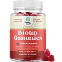 Gummie naturali della biotina per la crescita dei capelli - Biotina Vitamine Pelle dei capelli e Nails Gummies per le donne e gli uomini - Vitamine di crescita Donne con acido pantotenico