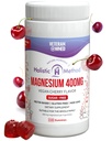 Magnesio Citrato Gummies - Senza zucchero, Vegan e Non OGM per un migliore sonno e relax - No Zucchero Alcol - Magnesio Supplemento per adulti, adolescenti e bambini - Ciliegia - 240 Chews