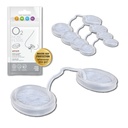 Filtri di Noso O2 con Filtrazione 3M - Filtri di Noso per Allergie - Filtro Nasale per Allergie - Nostril Dust Mask, Filtro Fumo e Allergia (taglia triale, Confezione da 4)