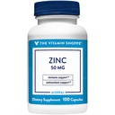 La vitamina Shoppe Zinc 50MG - Supporto Immune, Salute e Protezione Antiossidante, Minerale Essenziale (100 capsule)