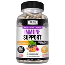 Kaya Naturals Elderberry Supporto Immune con Zinco e Vitamina C per Adulti, Probiotici & Turmeric 1000mg Sistema Immune Booster Sambucus Elderberry Capsule - 180 Conte