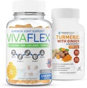 Terraform Nutrition Joint Relief Combo Pack – Vivaflex Plus Curcumin Turmeric con Ginger – I migliori integratori per Joint & Knee Relief – 1 mese di fornitura