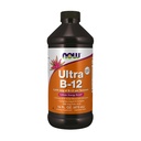 NOW Integratori alimentari, Ultra B-12, Liquido, 800 mcg Acido Folico, Produzione di energia cellulare*, 16-Oncia