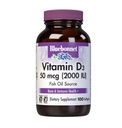 Bluebonnet vitamina D3 2000 capsule vegetali IU, 100 conte (pacchetto di 1)