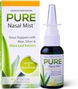 1.5oz | Sinus Relief Nasal Spray | Soothe e idratare il tuo naso | Spruzzo nasale d'argento con Aloe, Erythritol e Estratto di foglie di oliva