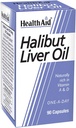 Olio di fegato di Halibut HealthAid - 90 capsule