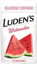 Gocce di gola lenitiva di Luden, Watermelon, 25 ct (Pack of 1)