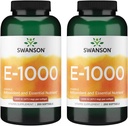 Swanson Vitamina Naturale E 1000 Iu (671.10 Milligrammi) 250 Sgel (2 Confezione)
