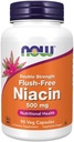 NOW Foods - Niacin Flush-Free Double Strength 500 mg. - 90 capsule vegetali