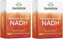 Swanson massima resistenza NADH - Lozenges di menta piperita veloce per promuovere la salute del cervello e il sostegno energetico - Vitamina B3 Coenzima per aiutare a combattere la fame - (30 compresse, 20 mg ogni) 2 confezione