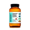 Polvere di pepe di Cayenne DR WAKDE (Capsicum frutescens) - 100g (3.5oz) | Polvere pura, cruda e secca | erba ayurvedica | Vegan |