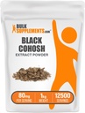 BulkSupplements.com Polvere di Estratto di Cohosh Nero - da radice di Cohosh Nera, Supplemento di erbe - Vegan & Gluten Free, 80mg per porzione, 1kg (2.2 lbs) (Pack of 1)