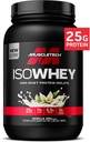 MuscleTech ISO Whey Isolate Protein Powder, Vanilla - Post Workout Gym Supplemento per guadagno muscolare magra, Body Building Weight Gainer & Recovery - 25g Protein, BCAA & 0 Aggiunto Sugar - 2lbs