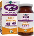 Vital Planet - Probiotici, Prebiotici, Postbiotici, Parabiotici, Integratore Refrigerato 4-in-1 per Adulti, 65 miliardi di CFU, 65 Strains, Digestivo e Immune, 30 ct