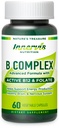 Bioattivo B Complex con attivo B12 & Folate – Supporta energia, cervello & Nerve Health, 60 capsule vegane