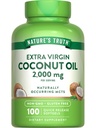 Integratore di olio di cocco naturale | 100 Softgels | MCT naturali | Non OGM & Gluten Free