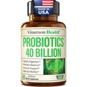 Probiotici per le donne e gli uomini con prebiotici - 40 miliardi di CFU Probiotici per la salute digestiva, Gut Health & Immune Support Supplement - Lactobacillus Acidophilus Probiotic - Vegetariano, Soy & Dairy Free