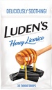 Gocce di gola lenitiva di Luden, liquirizia di miele, 30 ct (pacchetto di 1)