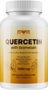 Quercetina Avanzata con Bromelain - 120 capsule con sambuco, ortica, resveratrolo, zinco, vitamina C & D - Made in Italy