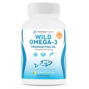 Olio di pesce Triple Strength Omega 3 2400mg per Serving - Burpless, Limone non aromatizzato OGM, Gluten & Soy Free – 30 Serve
