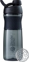 BlenderBottle SportMixer Shaker Bottiglia Perfetta per Protein Shakes e Pre Workout, 28 once, Nero