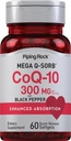 CoQ10 300mg | 60 Softgels | con pepe nero | Coq10 Coenzyme Supplement | Mega Q-Sorb | Absorbimento potenziato | Non OGM, Gluten Free | by Piping Rock