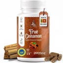 Pure Ceylon Cinnamon Capsule, 2000mg, Due mesi Supplemento | Made in Sri Lanka |Non-GMO, Gluten-Free, True Cinnamomum from Sri Lanka, 100% Pure Cinnamon (NOT Mix with Cassia).