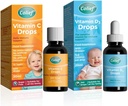 Bundle contiene vitamina D 3 gocce | Liquid Vit D3 Supplemento per i bambini dalla nascita | 0.67 Fl Oz Vitamin C Gocce per i bambini | Infants Età +1 | 600 gocce