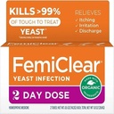 FemiClear 2-Day Dose lievito infezione e Itch Control Ointment, per moderati a sintomi intensi, realizzati con ingredienti naturali e organici, oltre l'unguento esterno anti-Itch per la cura delle lenitive