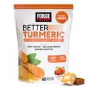 FORCE FACTOR Migliore supplemento di curcuma 400mg con pepe nero e zenzero, supporto congiunto extra-forza, assorbimento superiore, come Gummie di curcuma, Splash di frutta, 60 chews di curcuma