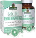 Risposta della natura – Multi Collagen Capsule Tipi I, II, III, V & X Peptidi del collagene di origine alimentare Promozioni & Supporti Capelli, Pelle, Unghie e Joint Health Non OGM | Pasture Raised | Cage Free
