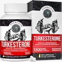 78.000mg Testosterone supplemento per gli uomini, purezza massima 95% Turkesterone, testosterone Booster per più energia, resistenza, stamina, resistenza, prestazioni, crescita del muscolo & recupero - 60 giorni di alimentazione (120ct)