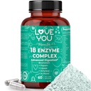Love You 18 Enzyme Complex – Gli enzimi digestivi basati sulle piante per le donne e gli uomini | supporta l'assorbimento nutriente e il comfort digestivo | 60 capsule vegane Made in USA