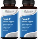 Pros-T - Integratore di supporto alla prostata - Saw Palmetto, Phytosterol, Zinc, Nettle, Vitamina D-3 & B6 - Promuovi la funzione sana della prostata e il flusso urinario normale - Migliora il tessuto - 60 Softgels (Pack of 2)