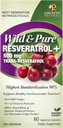 Genceutic Naturals Wild & Pure Resveratrolo capsule vegetariane, 60-Count | promuove la salute del cuore | Anti Ageing | Total Wellness