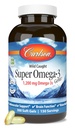 Carlson - Super Omega-3 Gems, 1200 mg Omega-3 acidi grassi con EPA e DHA, Wild-Caught Norwegian Fish Oil Supplement, Sostenibilmente Source capsule 300 Softgels