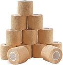 Sempre pronto primo soccorso autoadesivo avvolgente Bandages, 2” x 5 Yards per il primo soccorso, sprains, gonfiaggio, sport, animali domestici, colore Tan – 12 Conte
