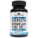 Quercetin 500mg Supplemento con Sambucus Elderberry, Bromelain, Vitamina C, Zinc 50mg, & Vitamina D3 5000 IU - Antiossidante & Immune Health Support Zinc Quercetin