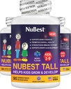 NuBest Tall Kids - Toddlers Vitamins and Kids Vitamins for Age 2 to 9 - Support Bone Strength, Salute e Immunity - Forma animali - 270 Chewable Berry Tablet | Pack 3
