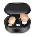 Apparecchi acustici CIS, Amplificatori acustici miniaturizzati per adulti con cancellazione del rumore, apparecchi acustici ricaricabili per anziani con suono trasparente e display a LED