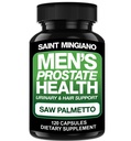 Integratore di salute della prostata degli uomini - 120 capsule di supporto avanzato della prostata per gli uomini con Palmetto di sega, funzione urinaria di sostegno e salute dei capelli - 3 mesi di fornitura di integratori