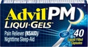 Advil PM Pain Reliever e Nighttime Sleep Aid, Medicina del dolore con Ibuprofene per il sollievo del dolore e Citrato di difenidramina per un aiuto al sonno - 40 Caplets ricoperti