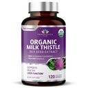 Organic Milk Thistle | Non OGM 2000mg 4X Concentrato Vegan Supplemento giornaliero w/Silymarin Seed Extract for Liver Support, Detox e Cleanse - 60 capsule vegetali