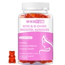 Inositol Gummies Sugar Free, Myo-Inositol & D-Chiro Inositol 40:1 Ratio Supplemento per le donne, fertilità, equilibrio ormone, salute ovarica, 60 conte
